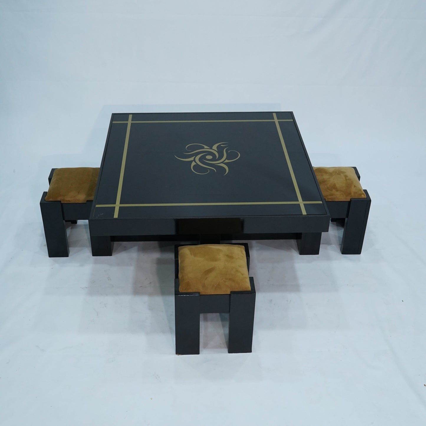 Center Table With Four Mini Stools