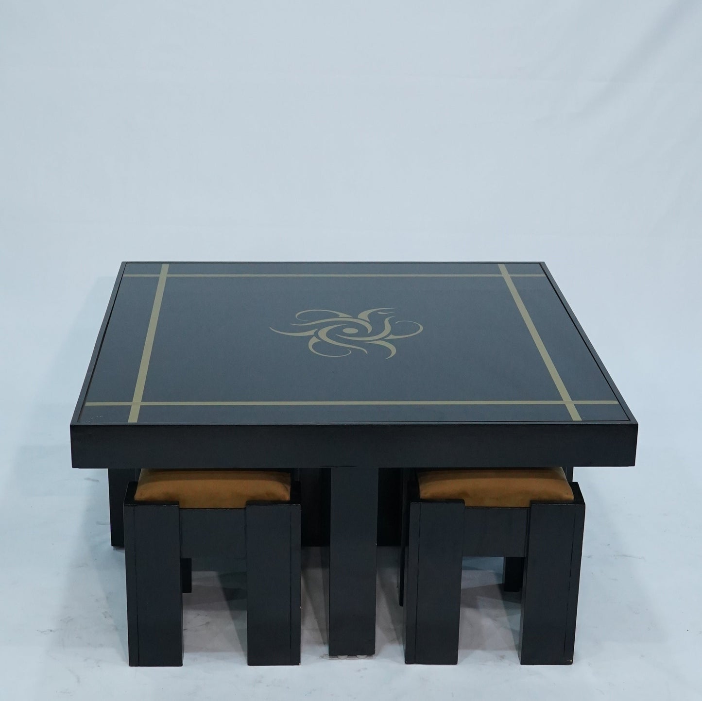 Center Table With Four Mini Stools